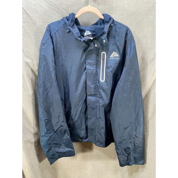 Ozark Trail Jacket Adult Medium Large Zip Blue Long Sleeve Coat Windbreaker Mens - Picture 1 of 9